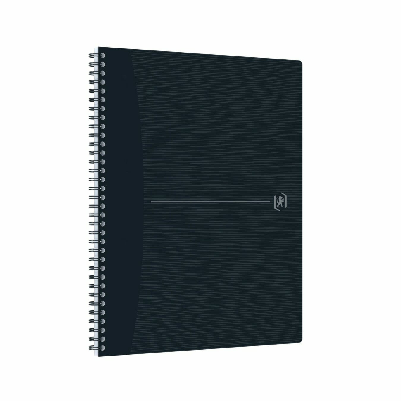 Oxford Notebook Origins A4 gelinieerd zwart – EU Ecolabel notitieboek