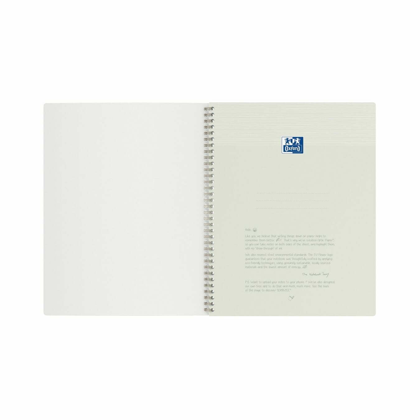 Oxford Origins notitieboek papier detail – OPTIK PAPER® geen doordruk