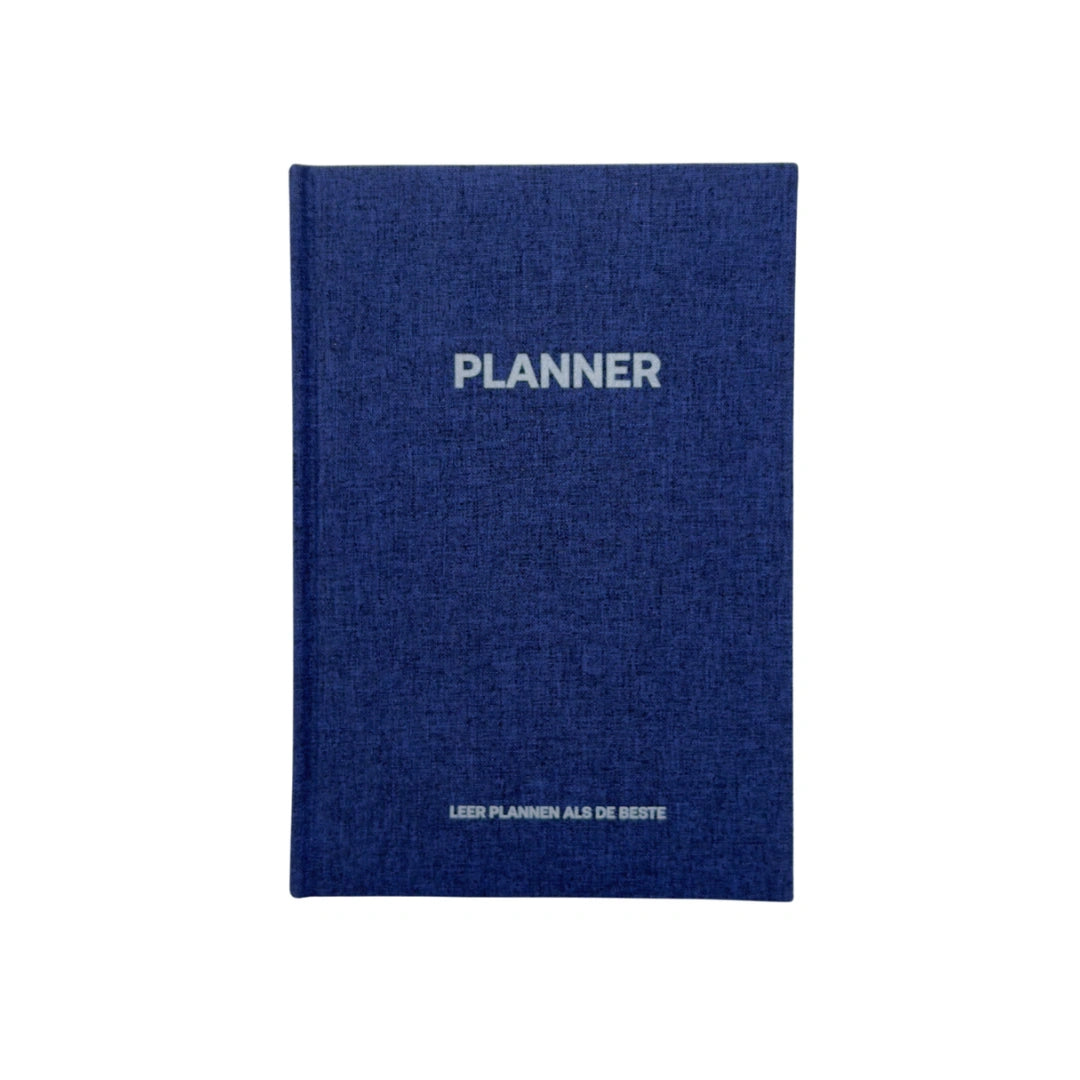 Grip Schoolagenda dagplanner middelbare school – blauw en beige hardcover