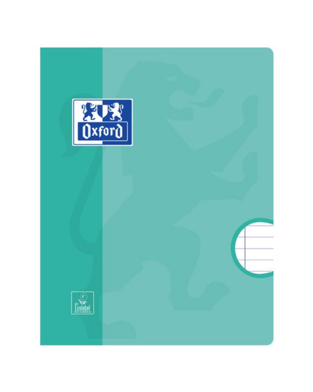 Oxford schoolschrift A5 gelinieerd turquoise – stevige kaft voor de middelbare school