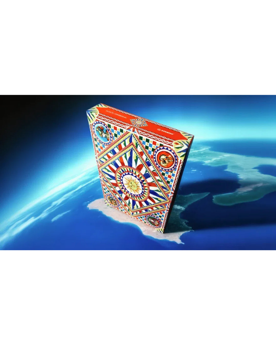 Premium geschenkbox STABILO Dolce Gabbana met magneetsluiting Caretto Siciliano design