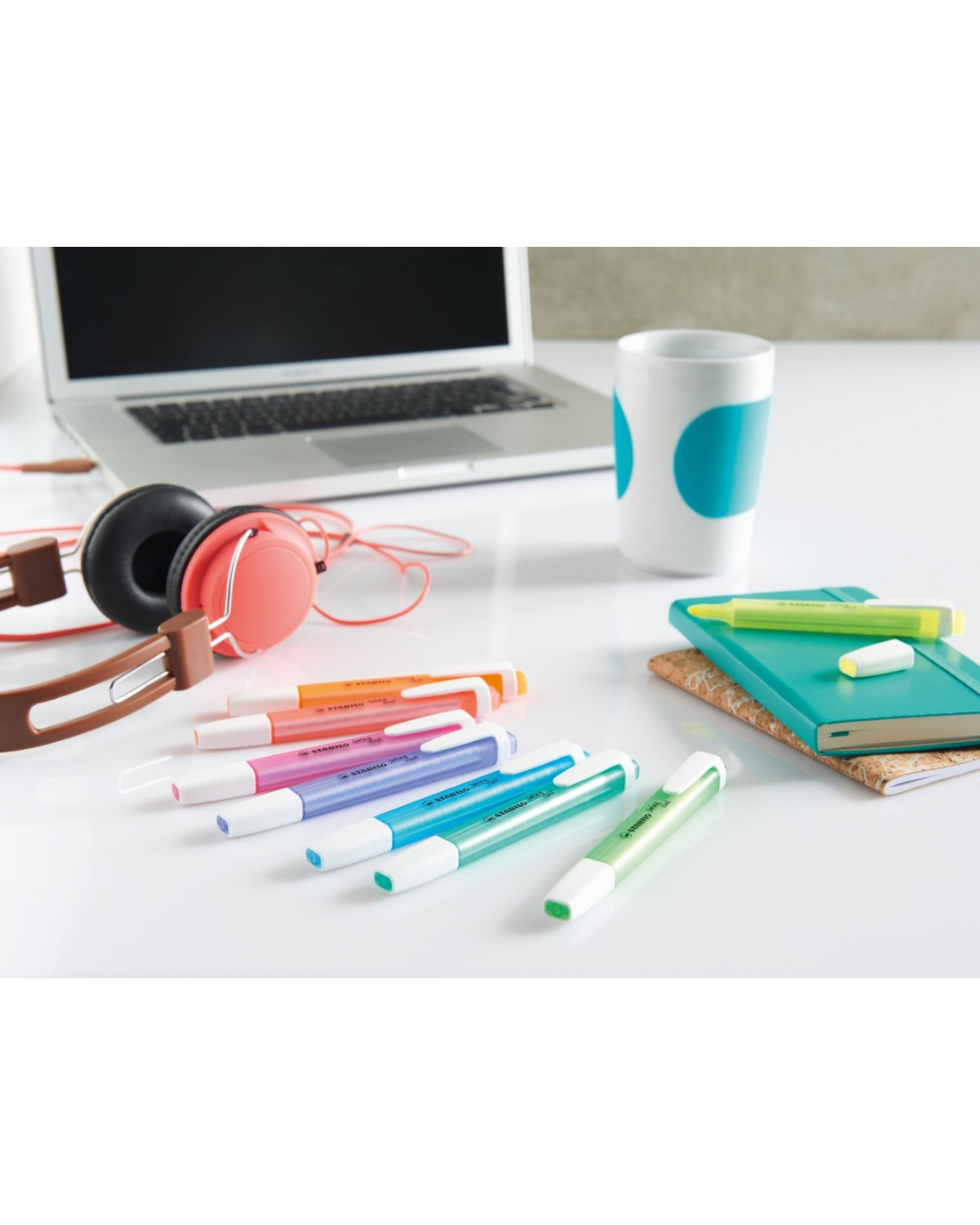 STABILO Swing Cool Pastel Edition – brede en smalle punt detail